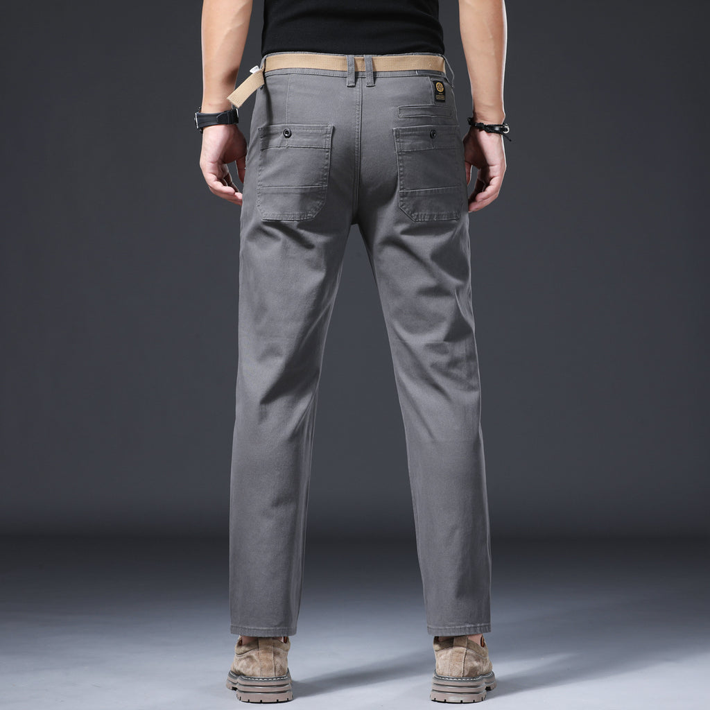 [P402] 2026 Autumn New Men Casual Pants, Fashion Versatile Comfort Slim Straight Long Trousers