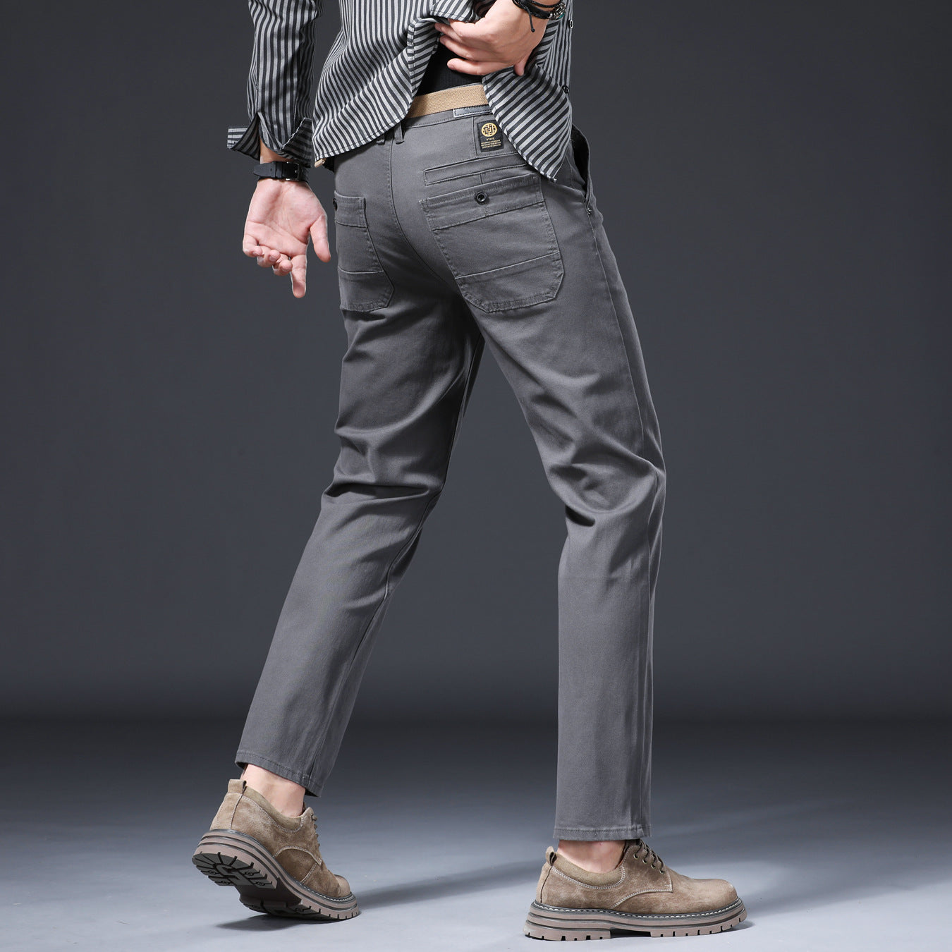 [P402] 2026 Autumn New Men Casual Pants, Fashion Versatile Comfort Slim Straight Long Trousers